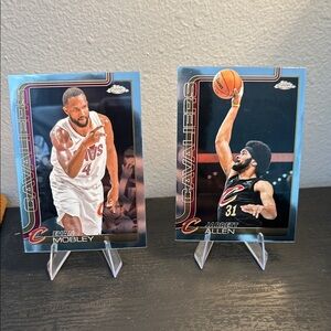 Cleveland Cavaliers Topps Chrome set Evan Mobley Jarrett Allen